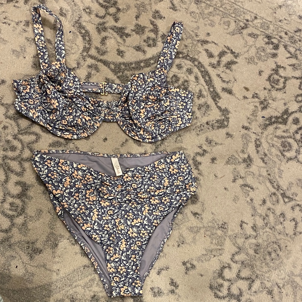 Cleobella two piece floral Women's swimsuit